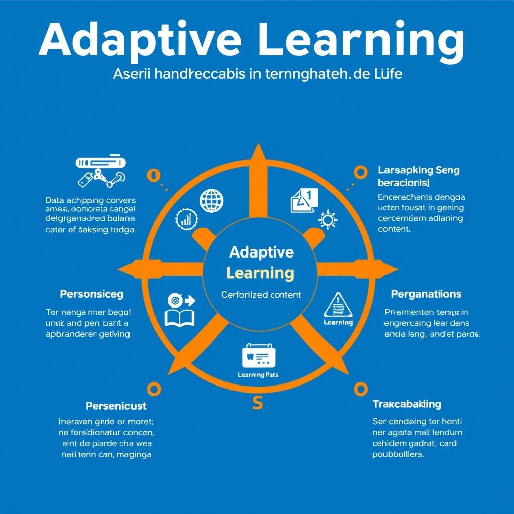 Diagram komponen utama sistem belajar online adaptif