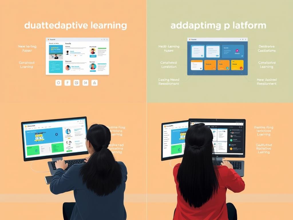 Perbandingan platform belajar online adaptif